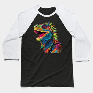 Iguana Smiling Baseball T-Shirt